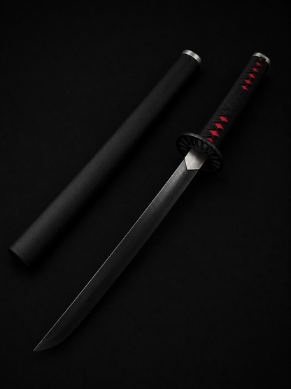 Tanjiro Kamado Black Wooden Katana (100cm)