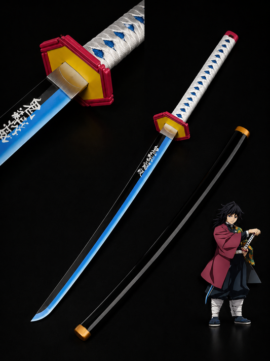 Demon Slayer Giyu Tomioka (100cm Life-Size) Wooden Katana